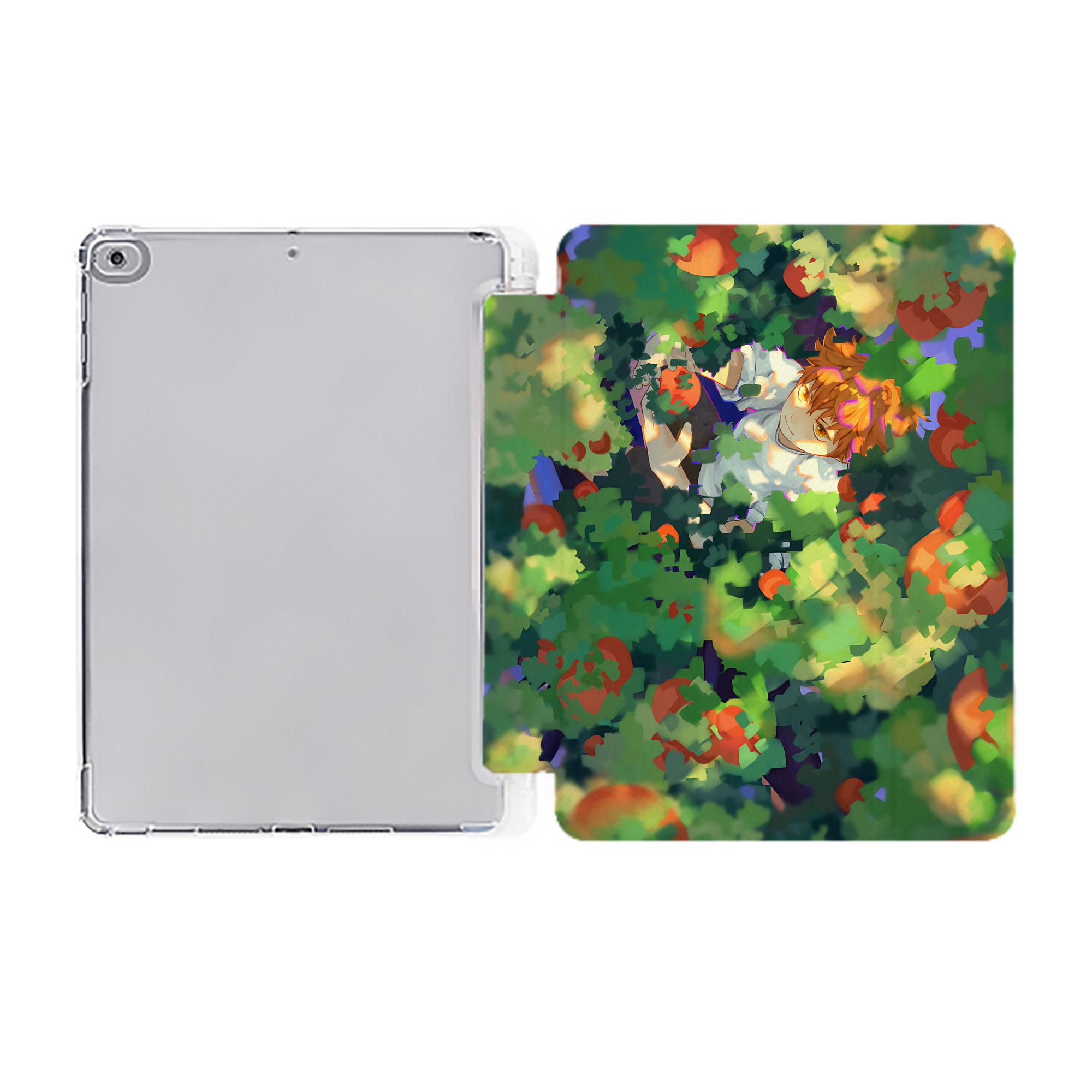 （画像用） ハイキュー!! Haikyu!! IPad ケース ペン収納付き 三つ折りスタンド PUレザー×シリコン 対応機種9.5/10.5/10.9インチ